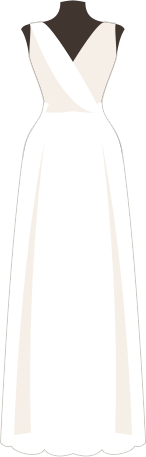 Прямое свадебное платье Gabbiano