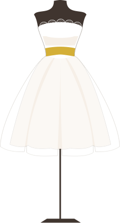 Короткое свадебное платье Gabbiano