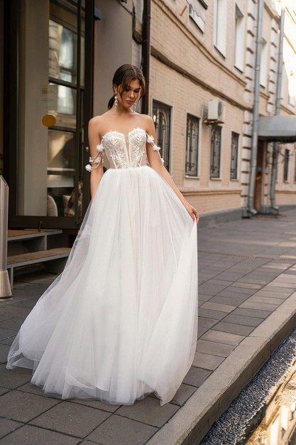 Gabbiano. Свадебное платье Нивея. Коллекция Oui Amour 